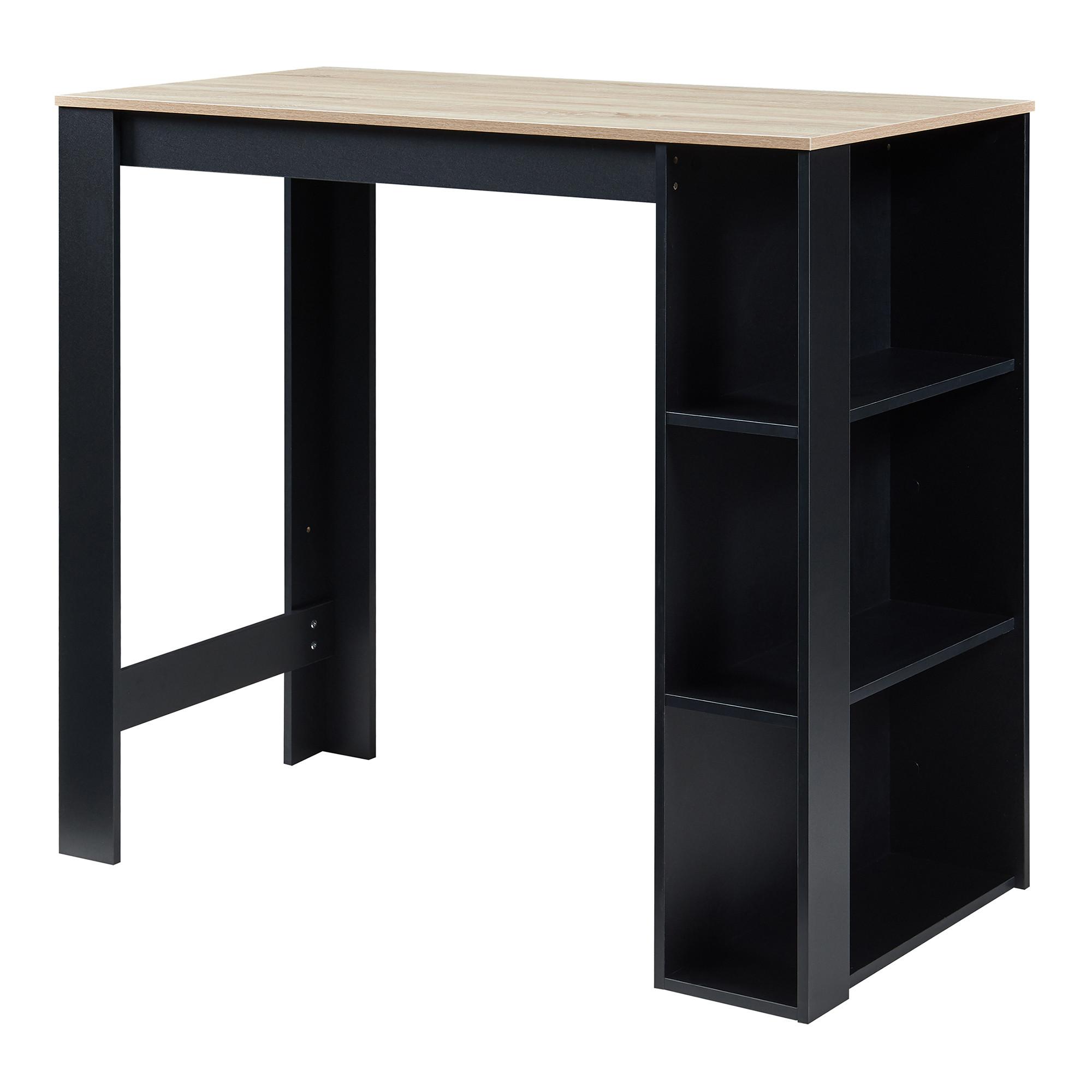 BARTISCH Danderyd - Eichefarben/Schwarz, Holzwerkstoff (60/120/105.5cm) - [en.casa]
