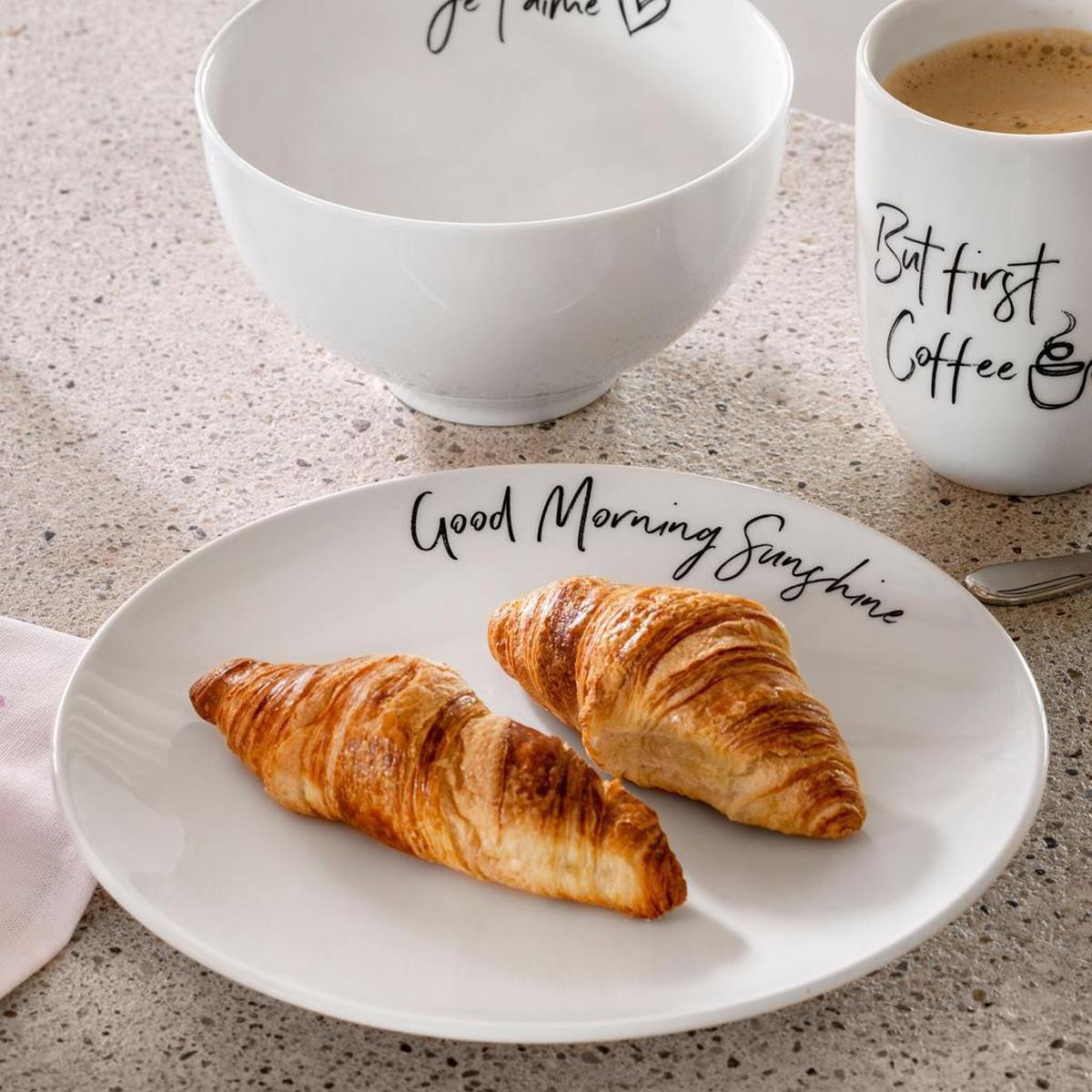 FRÜHSTÜCKSTELLER SUNSHINE Statement weiß ø 21,2 cm 6er Set - Weiß, Keramik (21.2cm) - Villeroy & Boch