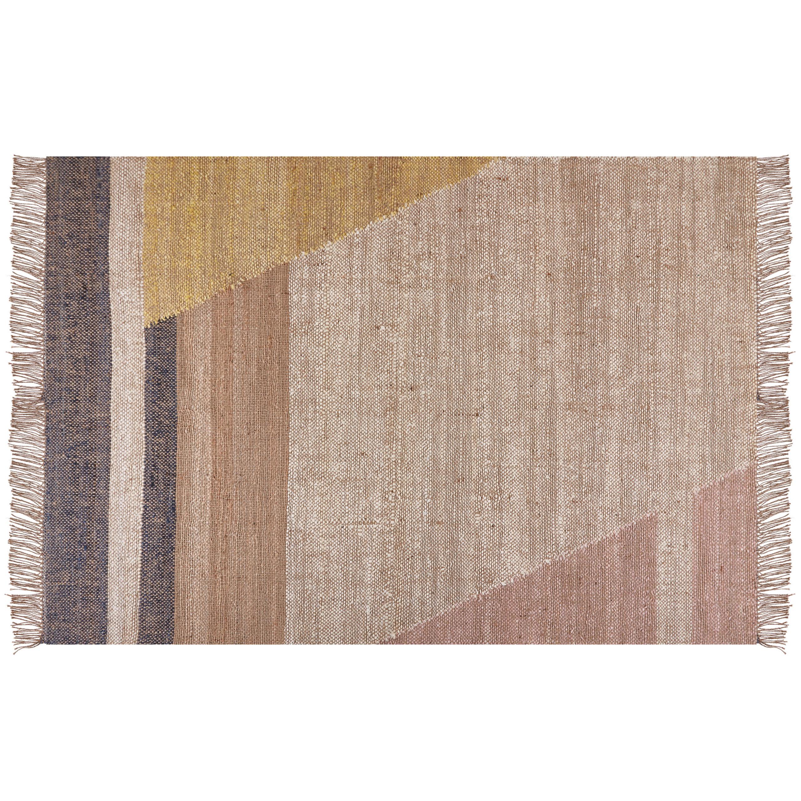 KURZFLOR-TEPPICH Samlar 230/160 cm - Braun, Naturmaterialien (160/230cm) - Beliani