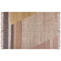 KURZFLOR-TEPPICH Samlar 230/160 cm - Braun, Naturmaterialien (160/230cm) - Beliani
