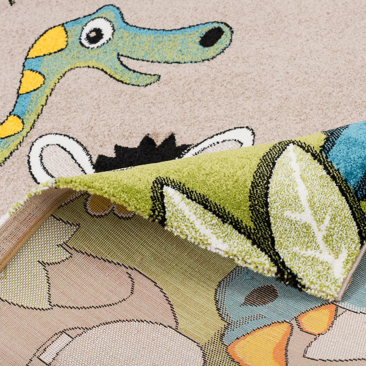 KINDER TEPPICH FARO SAFARI BUNT TIERE - Multicolor, Textil (160/230cm) - Pergamon