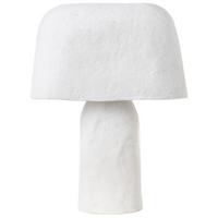 TISCHLEUCHTE Weiß Carrasco - Weiß, Papier (30/30/43cm) - Beliani