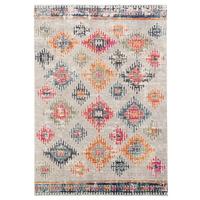 KURZFLOR DESIGNER TEPPICH MODERN VINTAGE ORIENT MUSTER - Nickelfarben, Textil (120/170cm) - Pergamon