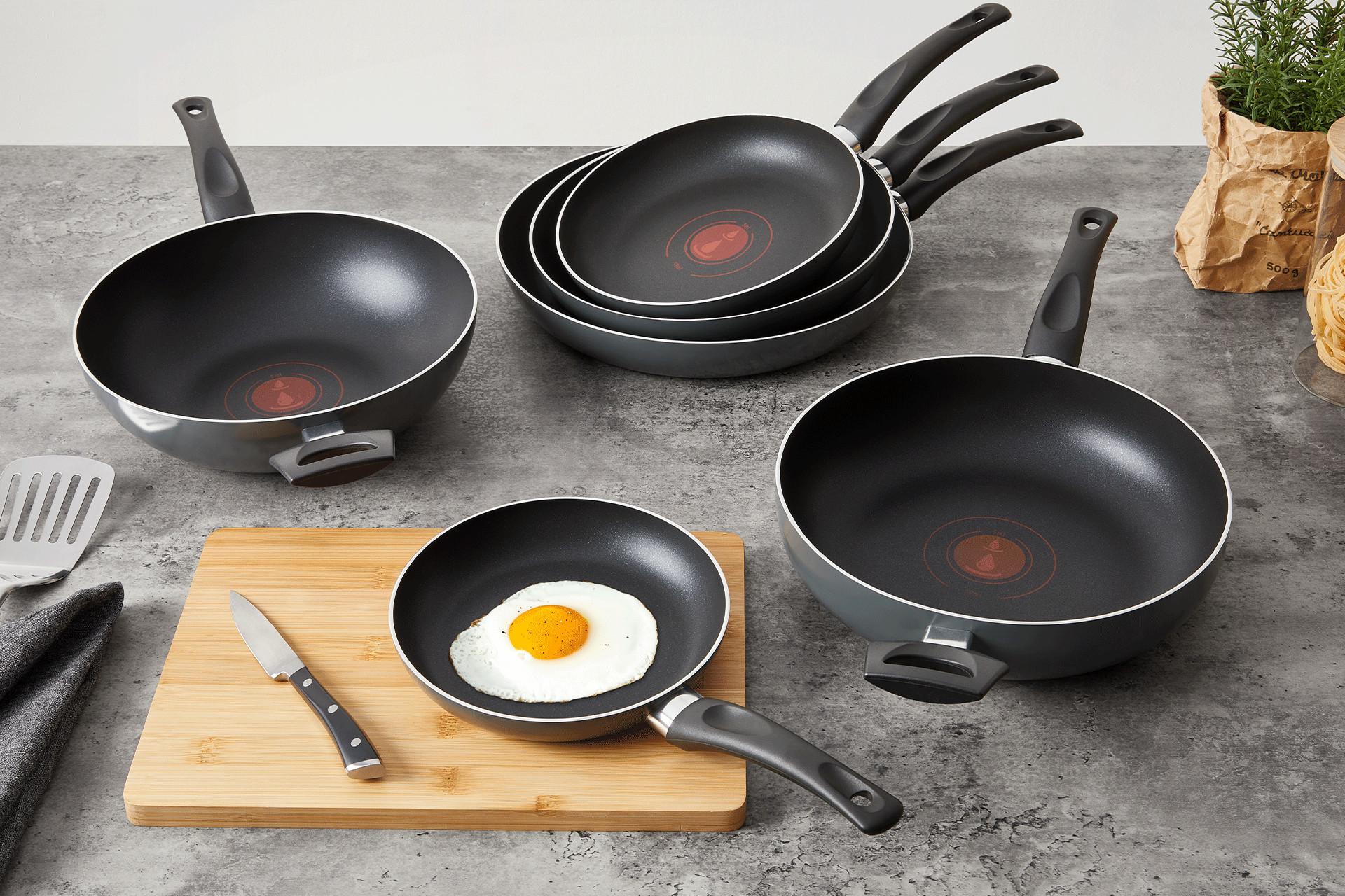 Wokpfanne mit Antihaftbeschichtung Edelstahl schwarz hitzebeständig günstig