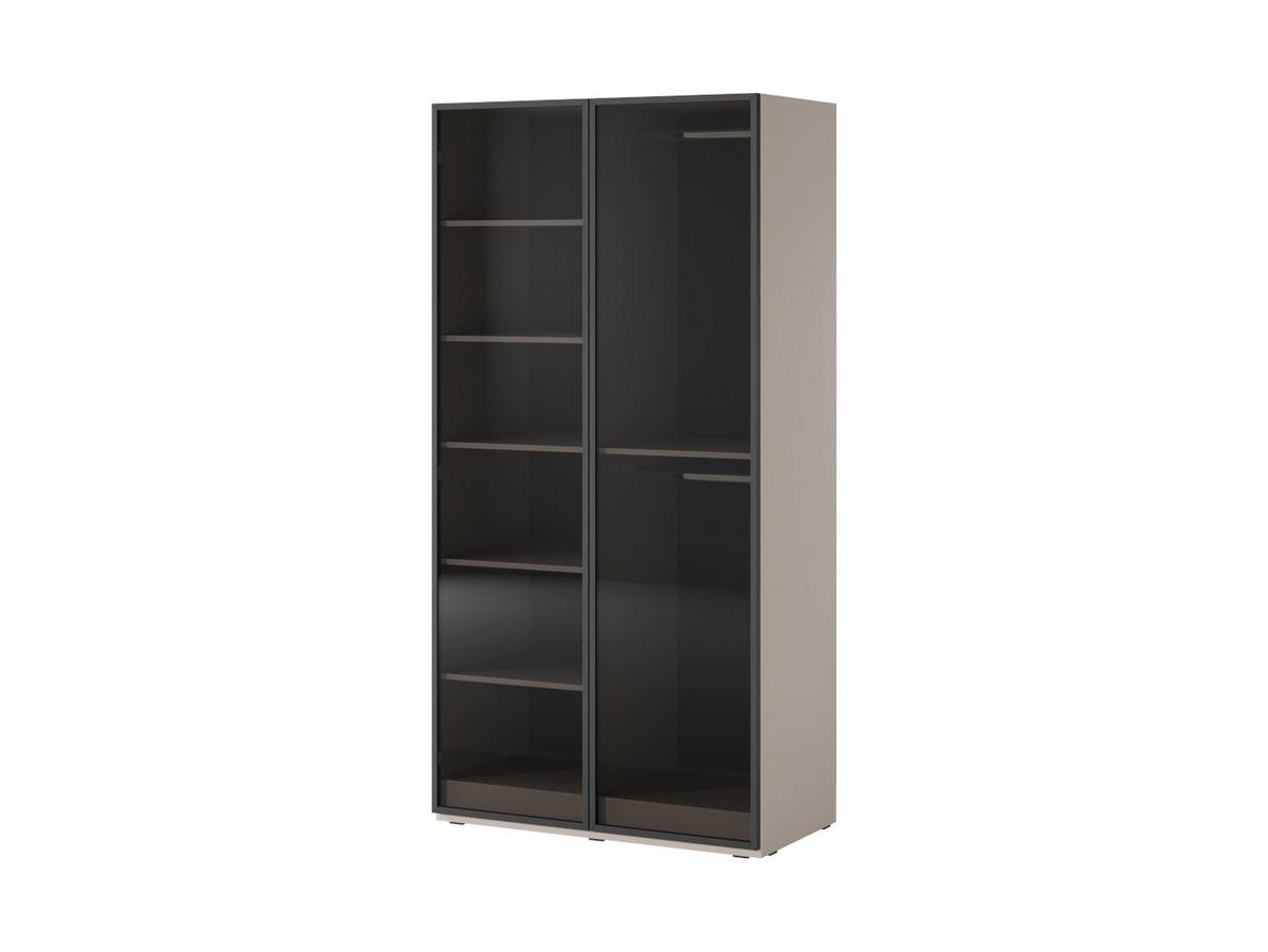 DREHTÜRENSCHRANK ATELIO 303/200/51 cm Modern Kleiderschrank 6-türig Kaschmir - Kaschmir, Holzwerkstoff (303/200/51cm) - MASSENO