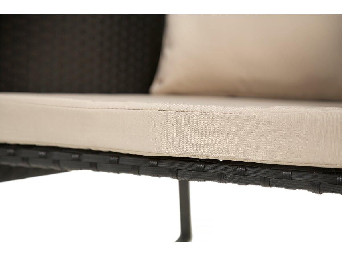 GARTENSITZGRUPPE garden Schwarz / Beige - Schwarz, Metall - Habitat Garten