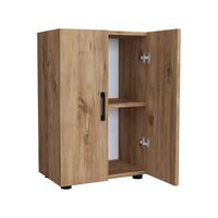 MEHRZWECKSCHRANK Åsnes - Eichefarben, Holzwerkstoff (49/74/32cm) - [en.casa]