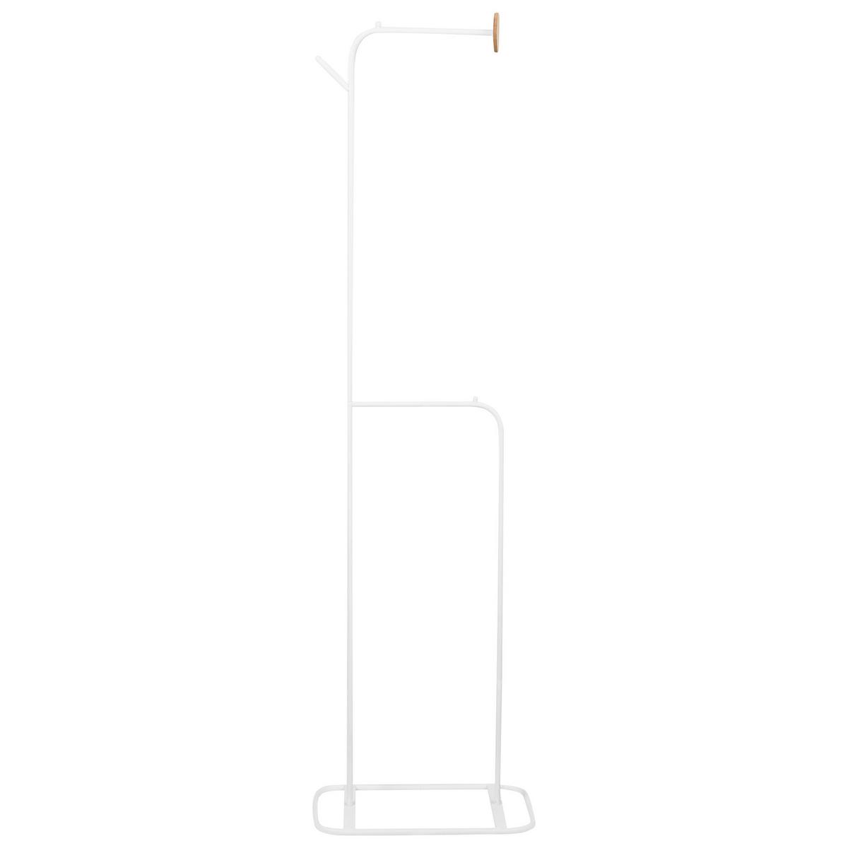 GARDEROBENSTÄNDER Weiß Eureka - Weiß, Metall (48/171/30cm) - Beliani