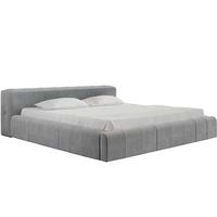 POLSTERBETT Lipari 140x200 Grau - Naturfarben/Grau, Holz/Textil (140/200cm) - Graingold