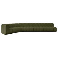 ECKSOFA modulares Sofa Karex-L3 - 490x194x70 cm Grün - Grün, Holzwerkstoff/Textil (490/194cm) - ALTDECOR