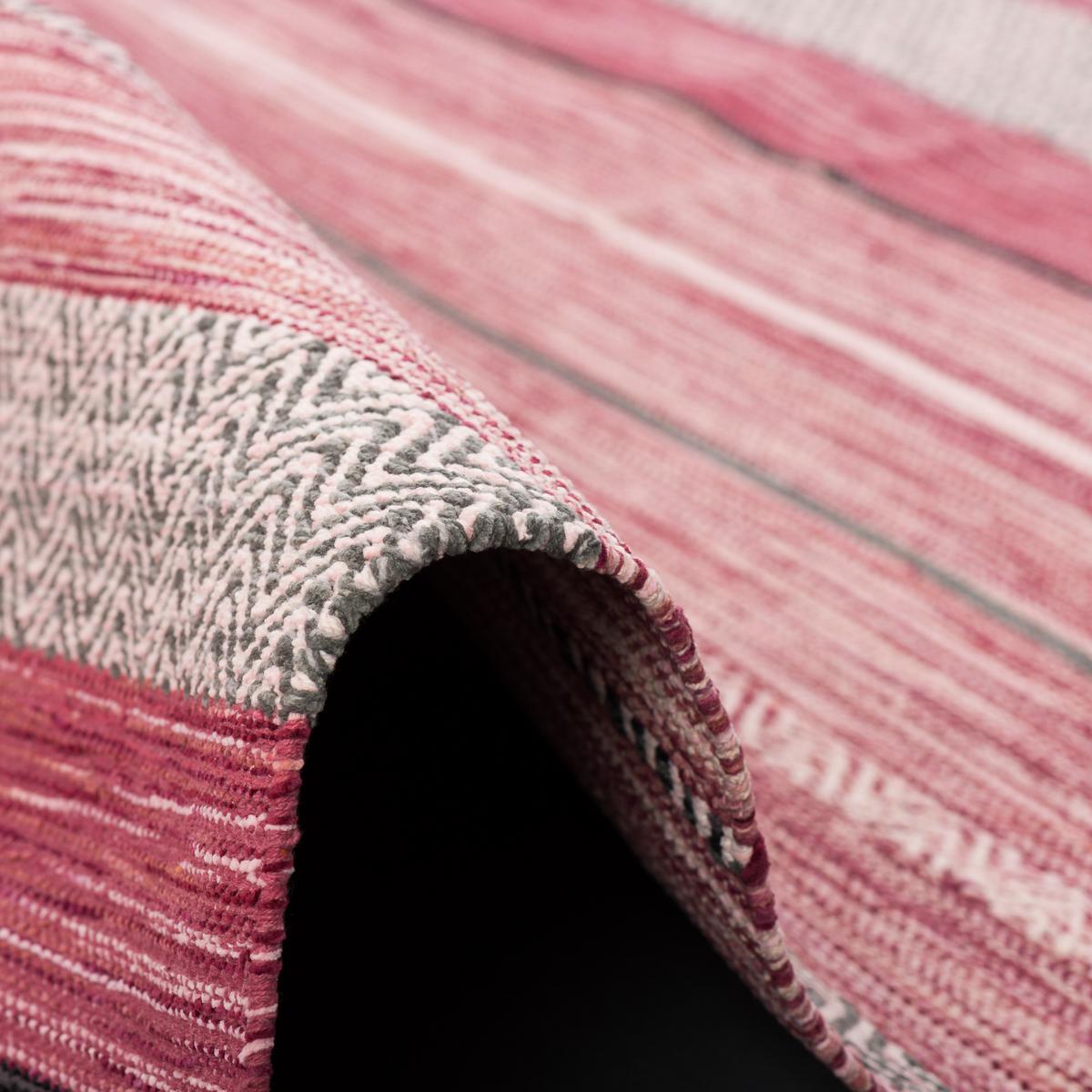 NATUR TEPPICH KELIM KALLEEN - Rosa, Textil (200/300cm) - Pergamon