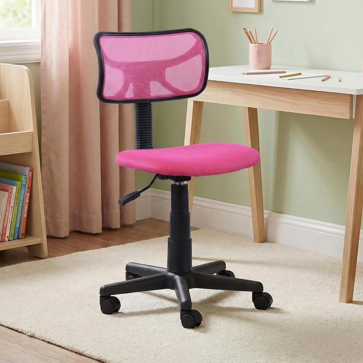 KINDERDREHSTUHL MILAN - Pink, Kunststoff/Textil (42/85/48cm) - IDIMEX