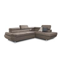 ECKSOFA Schlafsofa Panos In Esito - Beige, Holzwerkstoff/Textil (210/275cm) - Fun Möbel