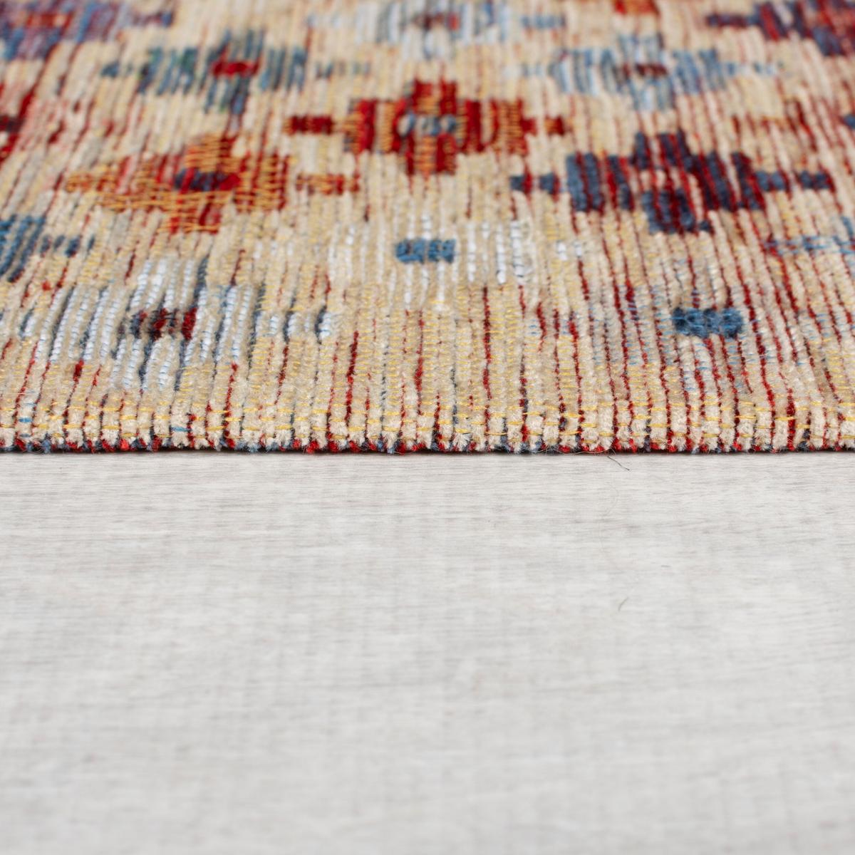 TEPPICH COQUET, mit Kreuz Muster, Rot-Bunt, 200 x 290 cm - Rot, Textil (290/200cm) - KADIMA DESIGN