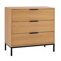 KOMMODE 80/80/40 Auri Eichenfarbe - Honigeiche, Holzwerkstoff (80/80/40cm) - VS Venta-stock