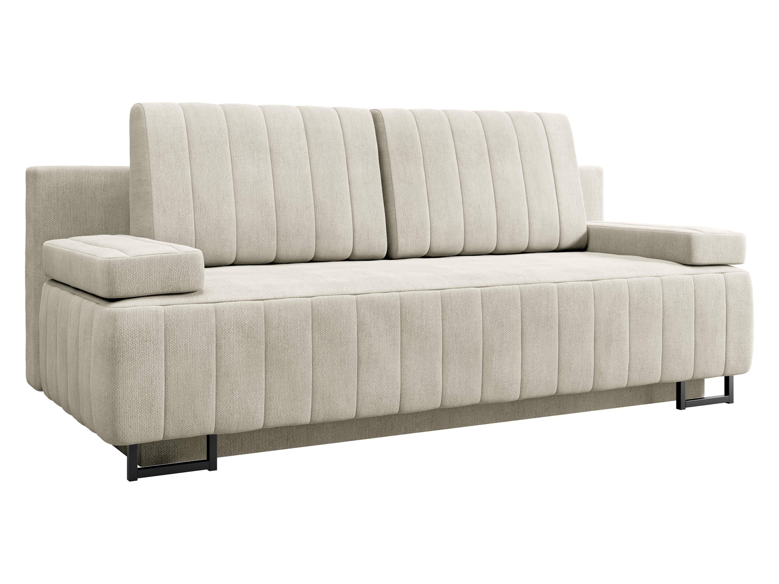 SCHLAFSOFA Laguna - Creme/Schwarz, Holz/Textil (200/90/90cm) - MIRJAN24