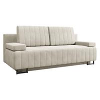 SCHLAFSOFA Laguna - Creme/Schwarz, Holz/Textil (200/90/90cm) - MIRJAN24