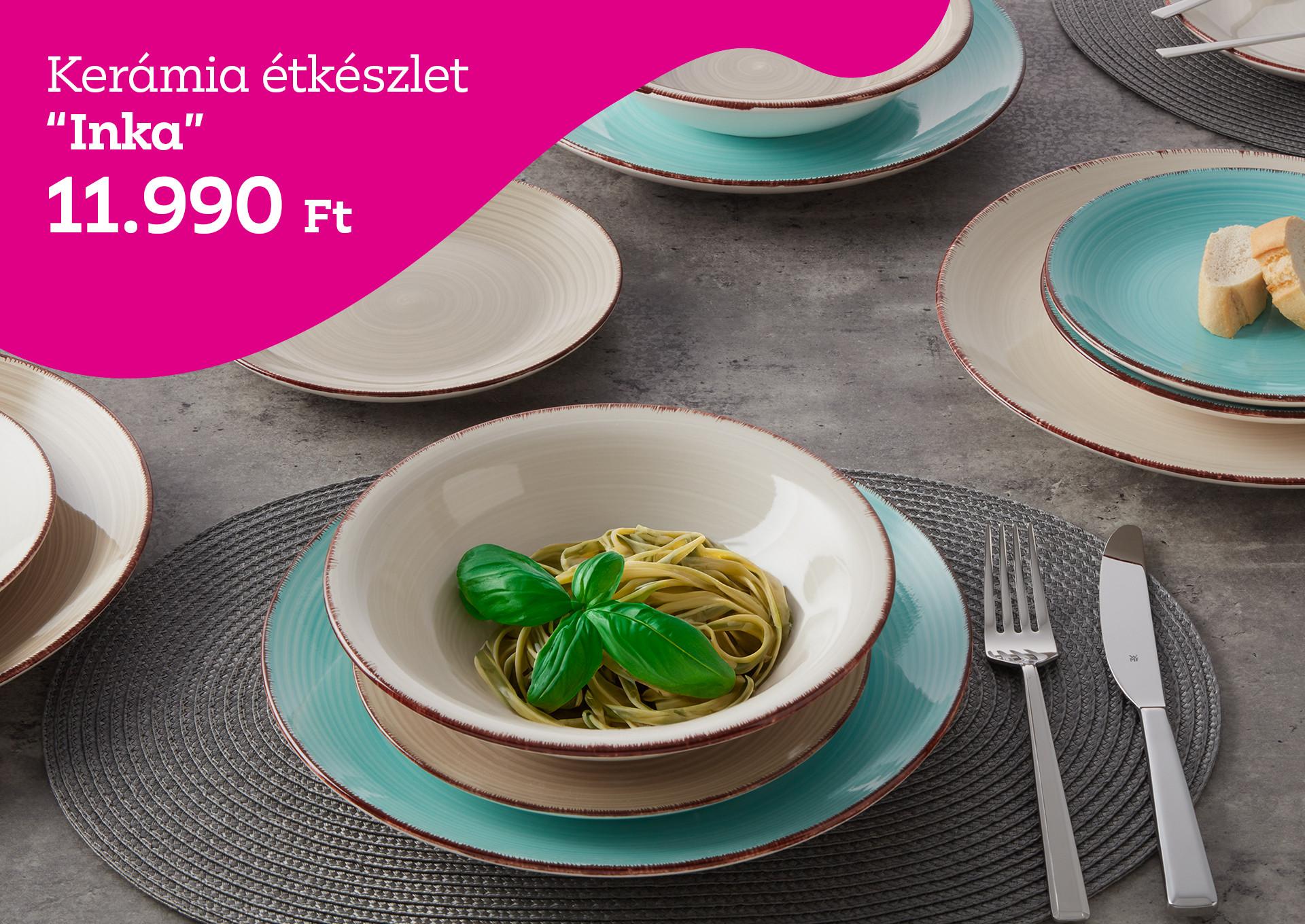 Inka kerámia étkészlet 11.990 Ft