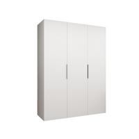 DREHTÜRENSCHRANK 202/150/52 3-türig - Kaschmir/Weiß, Holz (150/202/52cm) - MÖBEL KRYSPOL