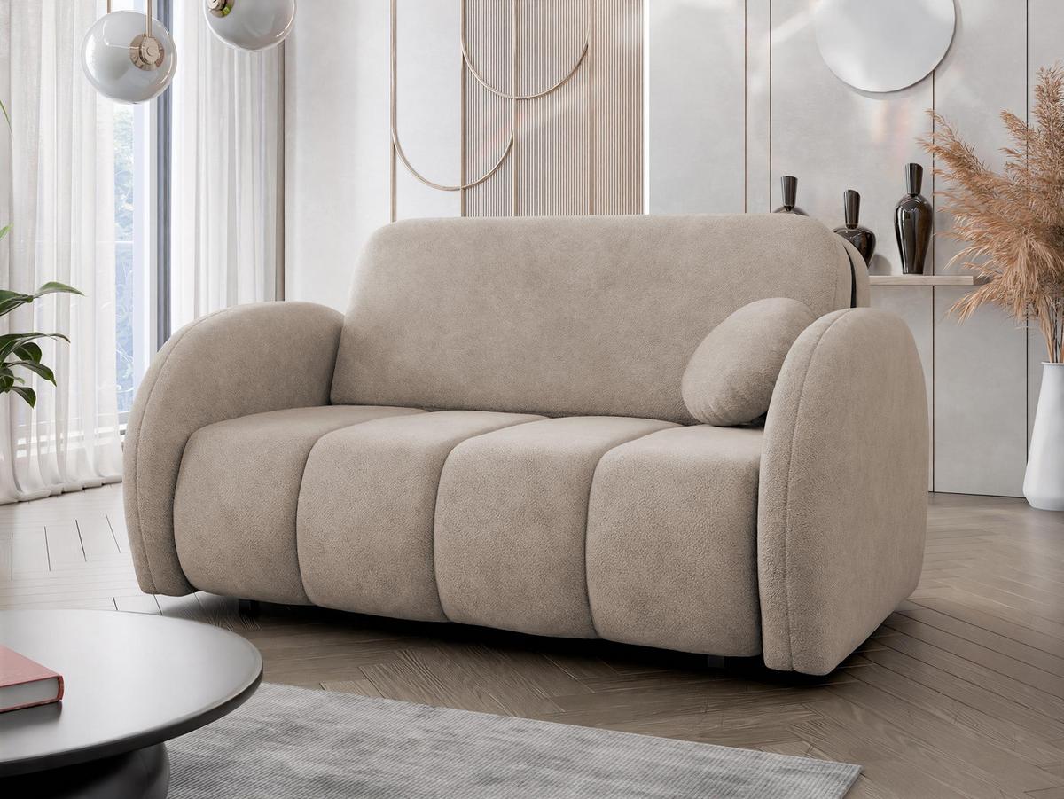 SCHLAFSOFA Viva Comfy III - Schwarz/Naturfarben, Holz/Textil (152/85/103cm) - MIRJAN24