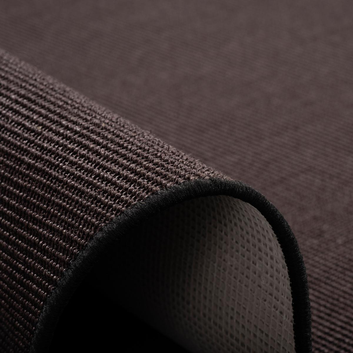 SISAL NATUR TEPPICH RUND - Schwarz, Textil (100/100cm) - Snapstyle