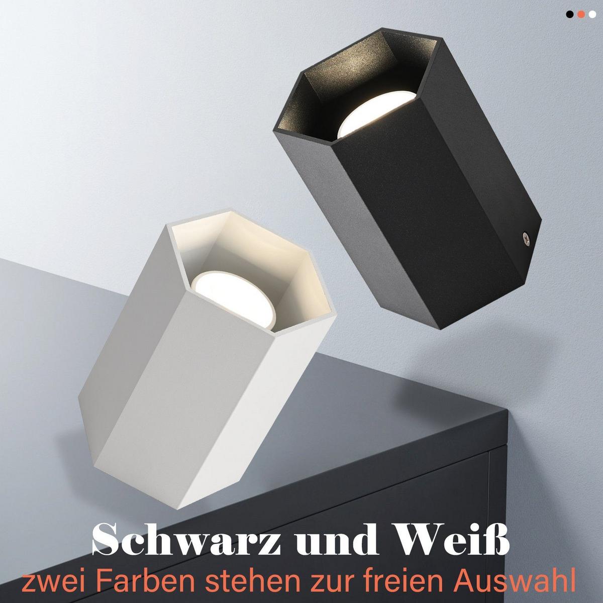 AUFBAULEUCHTE Emma 11/9/11 cm - Weiß, Metall (11/9/11cm) - Nettlife