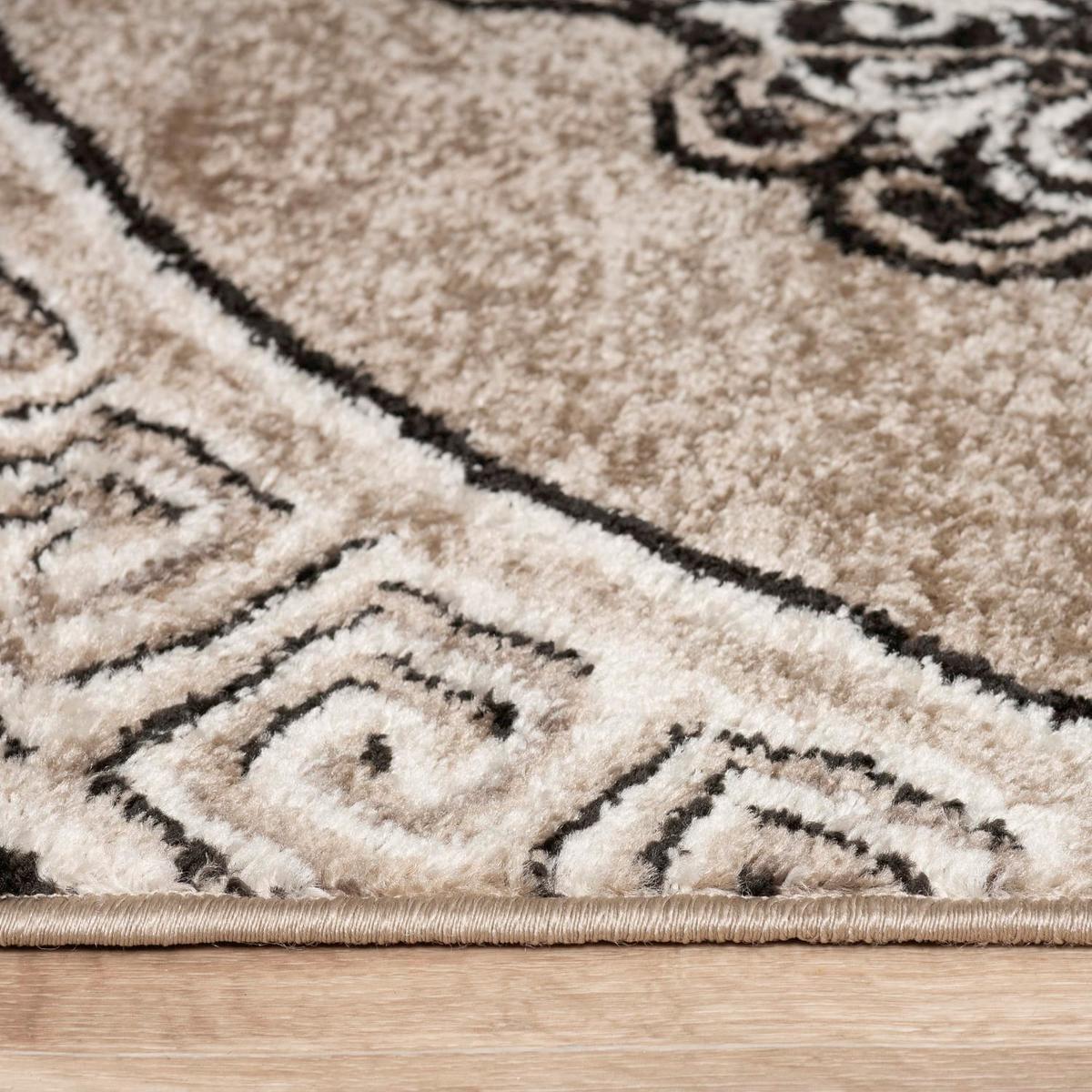 KURZFLORTEPPICH, mit Mandala-Muster, Braun, 80 x 150 cm - Braun, Textil (150/80cm) - KADIMA DESIGN