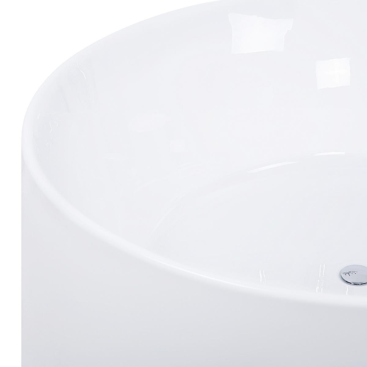 BADEWANNE FREISTEHEND 140x140x58 cm weiß Ibiza - Weiß, Kunststoff (140/58/140cm) - Beliani