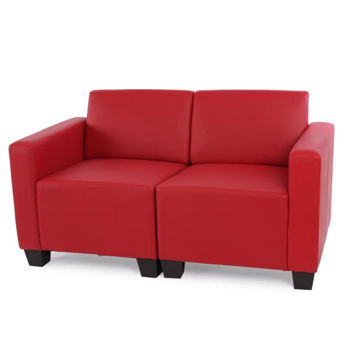 2-SITZER SOFA Rot - Rot, Textil (136/76/72cm) - MCW