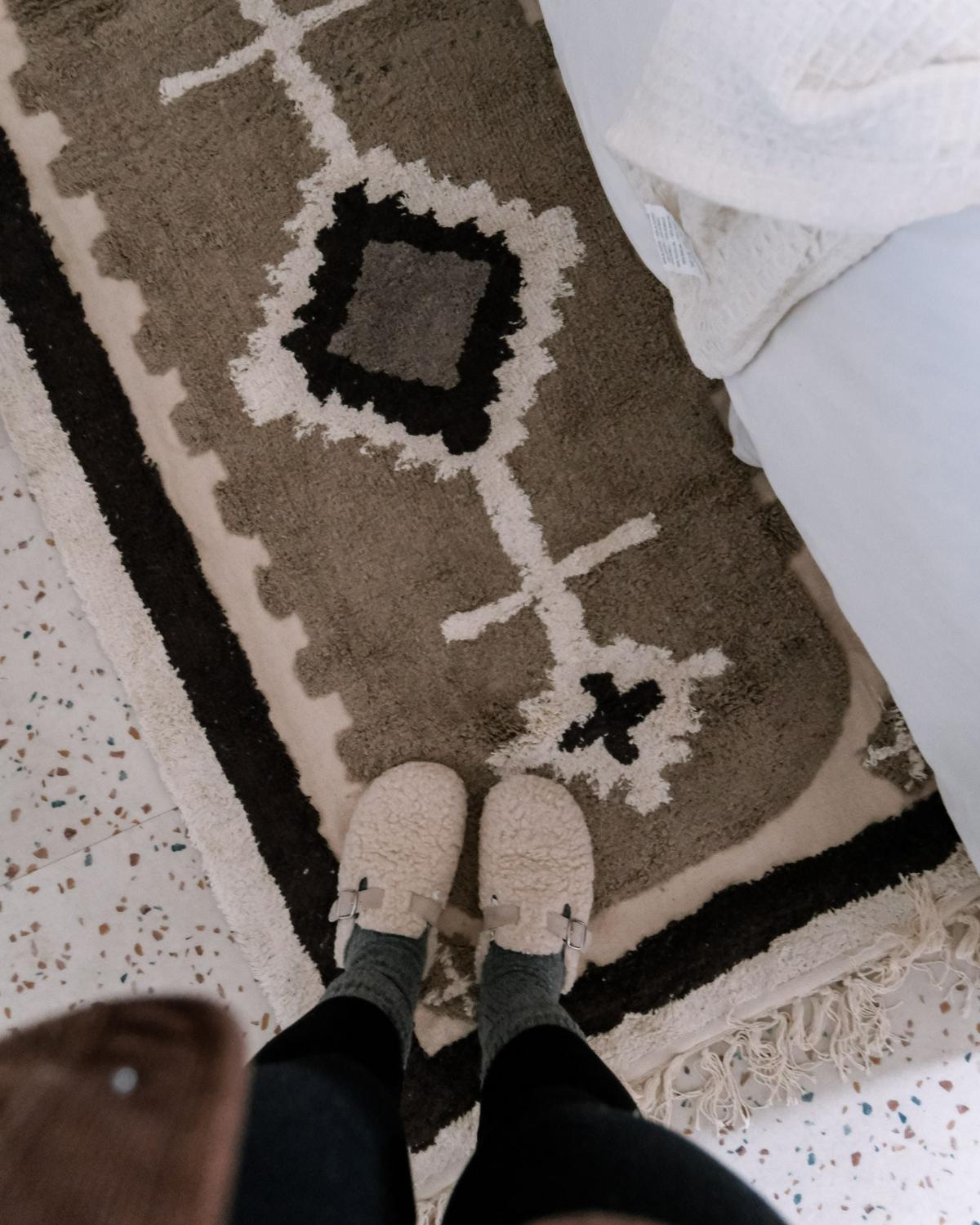 KURZFLOR-TEPPICH Geyve 200/140 cm - Beige, Textil (140/200cm) - Beliani