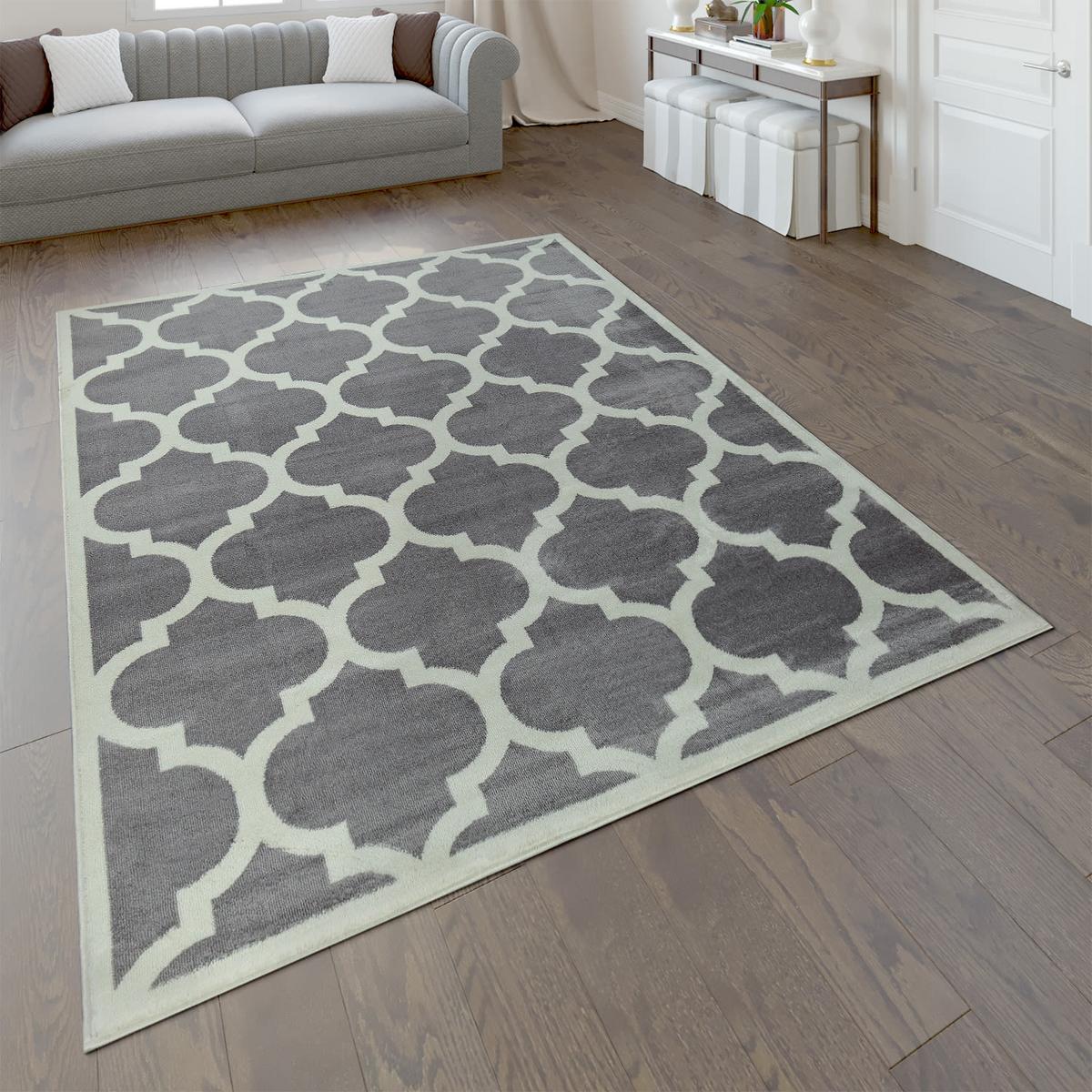 KURZFLORTEPPICH, im marokkanischen Stil, Grau, 200 x 280 cm - Grau, Textil (280/200cm) - KADIMA DESIGN