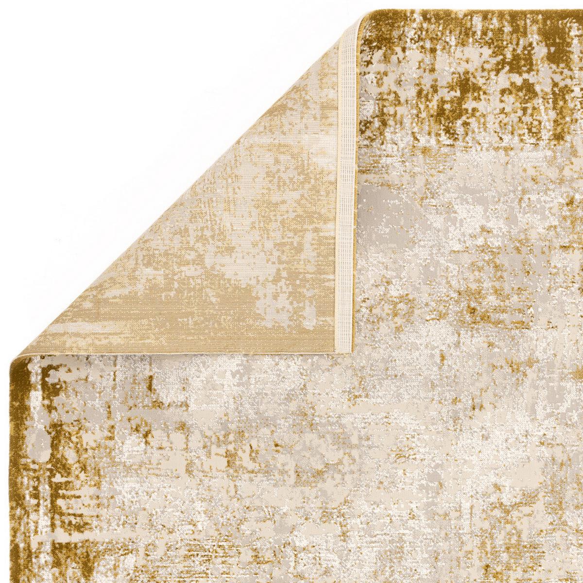 TEPPICH TIBER-Rieti, abstrakt, Senfgelb, 120 x 170 cm - Gelb, Textil (170/120cm) - KADIMA DESIGN