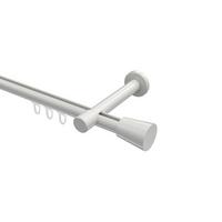GARDINENSTANGE INNENLAUF Prestige Sitra 520 cm (geteilt in 4 x 130 cm), 1-läufig, 20 mm Ø Weiß - Weiß, Metall (520cm) - INTERDECO