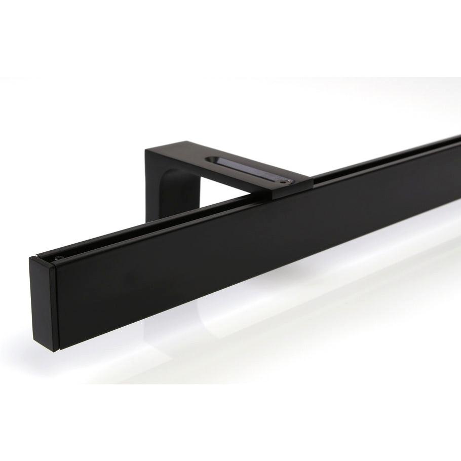 GARDINENSCHIENE 1-lauf Loft 70cm - Schwarz, Metall (70cm) - Deco-Raum