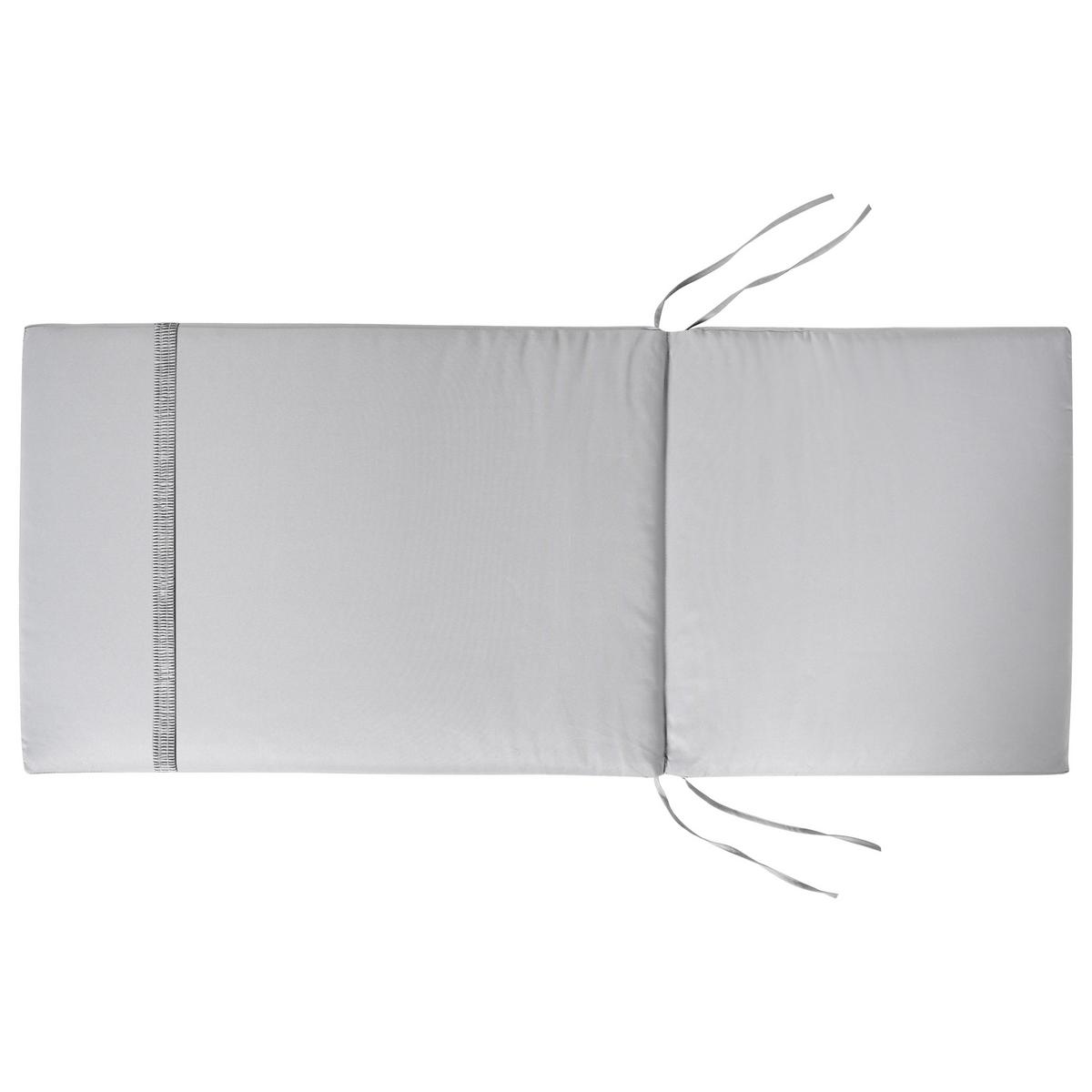 OUTDOOR-SITZKISSEN 6er-Set Hellgrau 50/45 cm Java/Amantea Premium - Hellgrau, Textil (71/71/50cm) - Beliani
