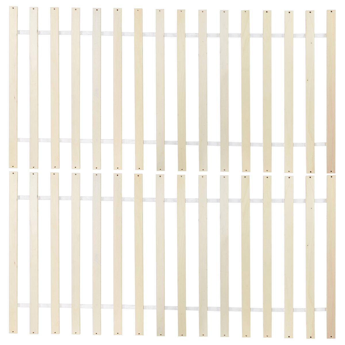 BETT mit Lattenrost 160/200 cm Kiefernholz Hellbraun Dauphin - Hellbraun, Holz (160/200cm) - Beliani