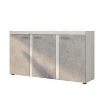 SIDEBOARD RITMO 149x40x82 cm mit 3 Türen Weiß - Weiß, Holzwerkstoff (149/82/40cm) - MASSENO