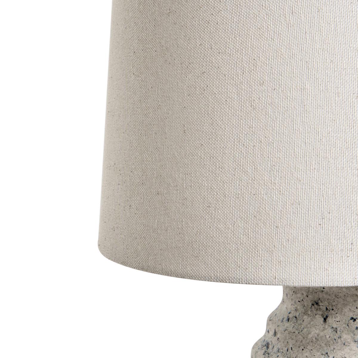 TISCHLAMPE Weiß Billy - Creme, Keramik (28/28/50cm) - Beliani