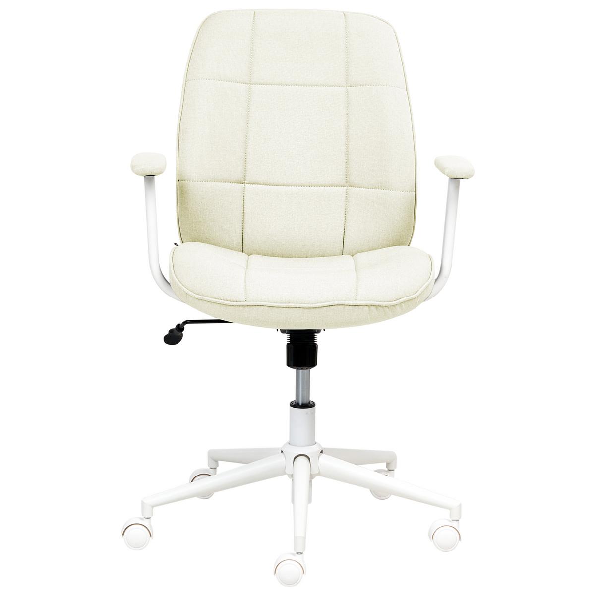 BÜROSTUHL Mintgrün Carlton - Weiß/Mintgrün, Textil (60/87/60cm) - Beliani