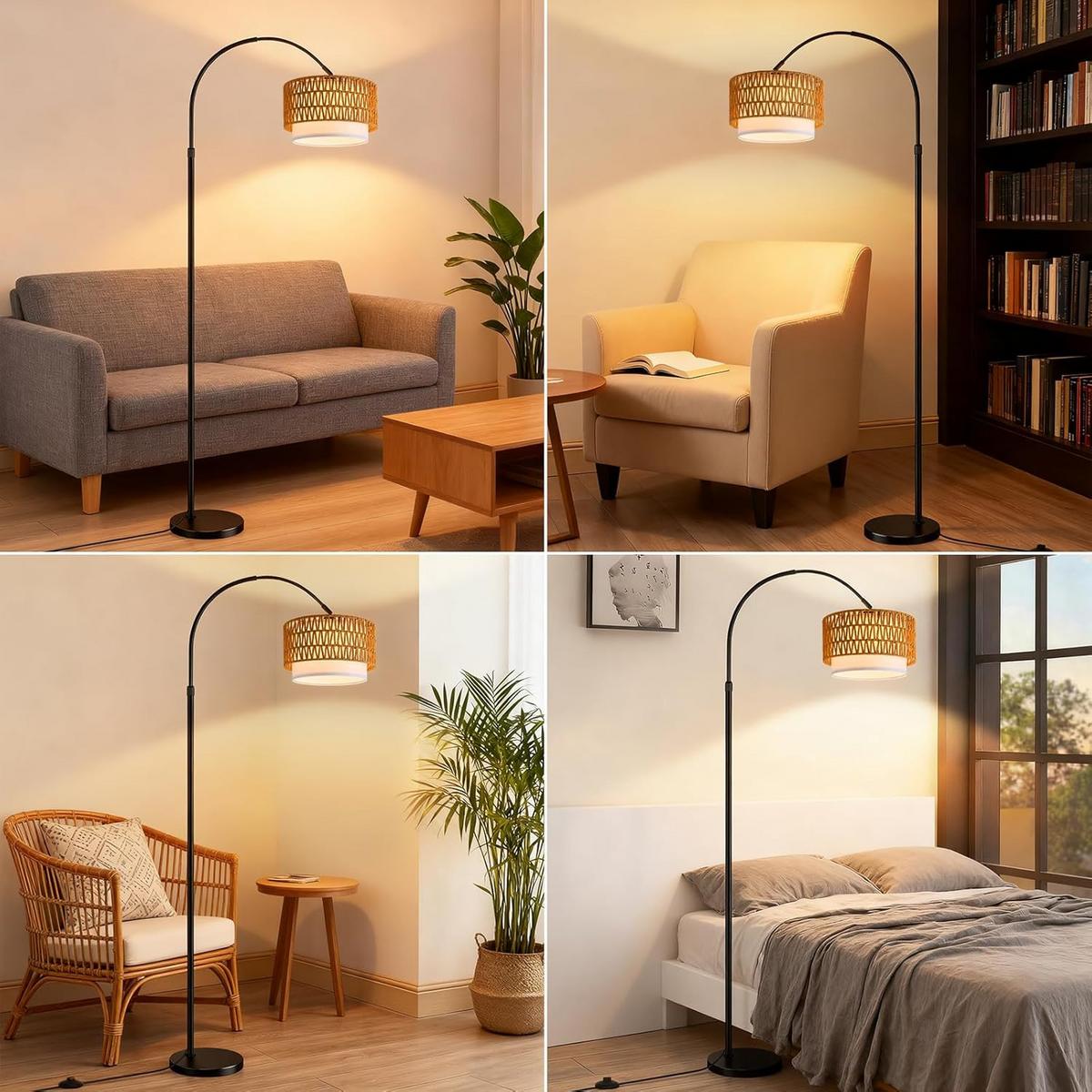 STEHLAMPE Dalyn 32/19/180 cm - Schwarz, Metall (32/19/180cm) - ZMH