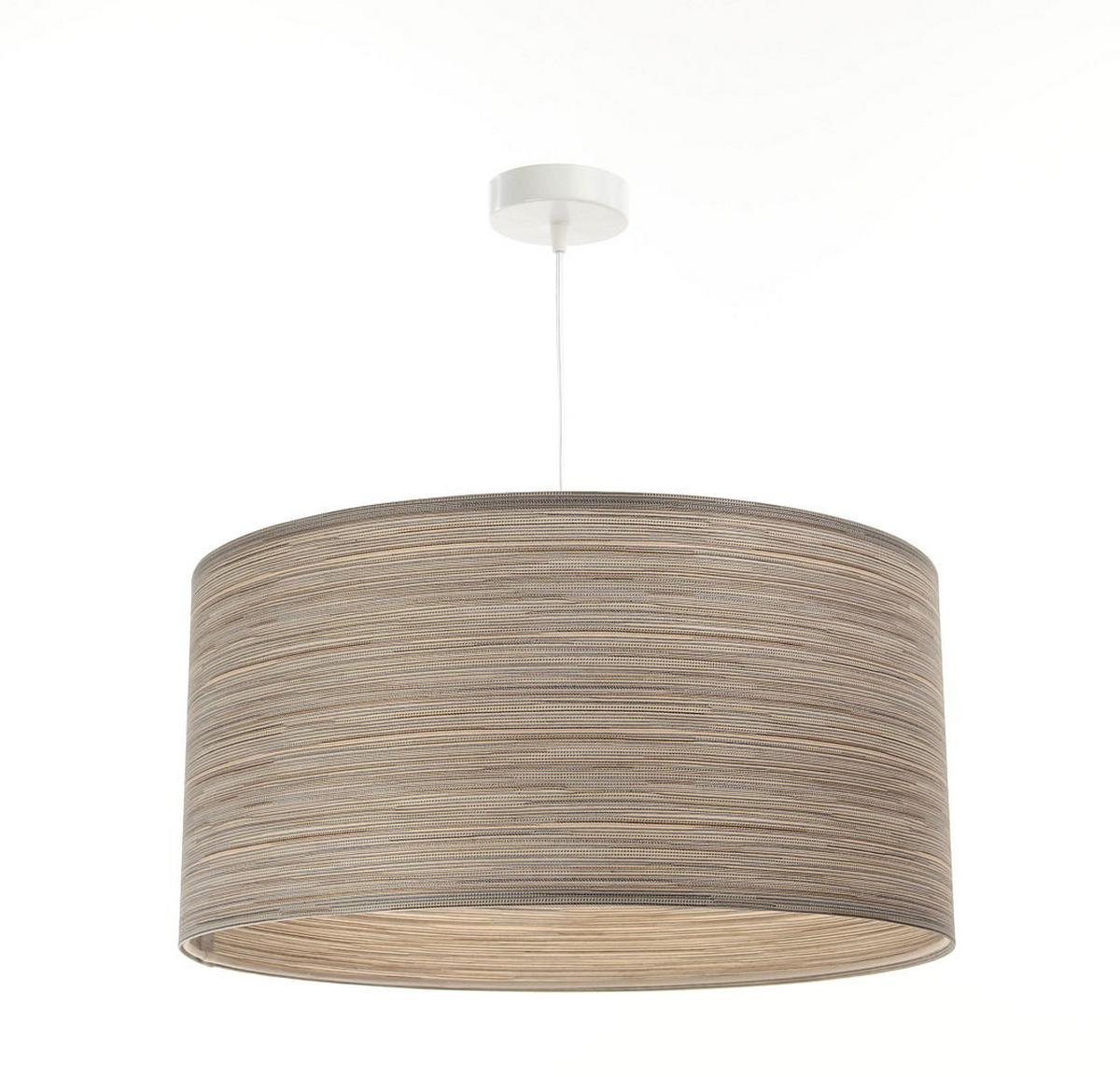 HÄNGELEUCHTE Grau 60/30 cm - Beige/Grau, Kunststoff (60/1/30cm) - ONZENO