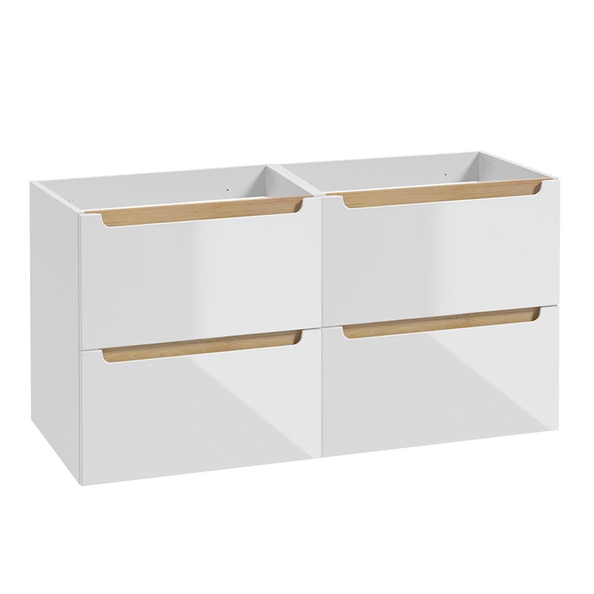 WASCHTISCHUNTERSCHRANK 120cm Livia Weiß - Weiß, Holzwerkstoff (120/60/45cm) - Petits-meubles