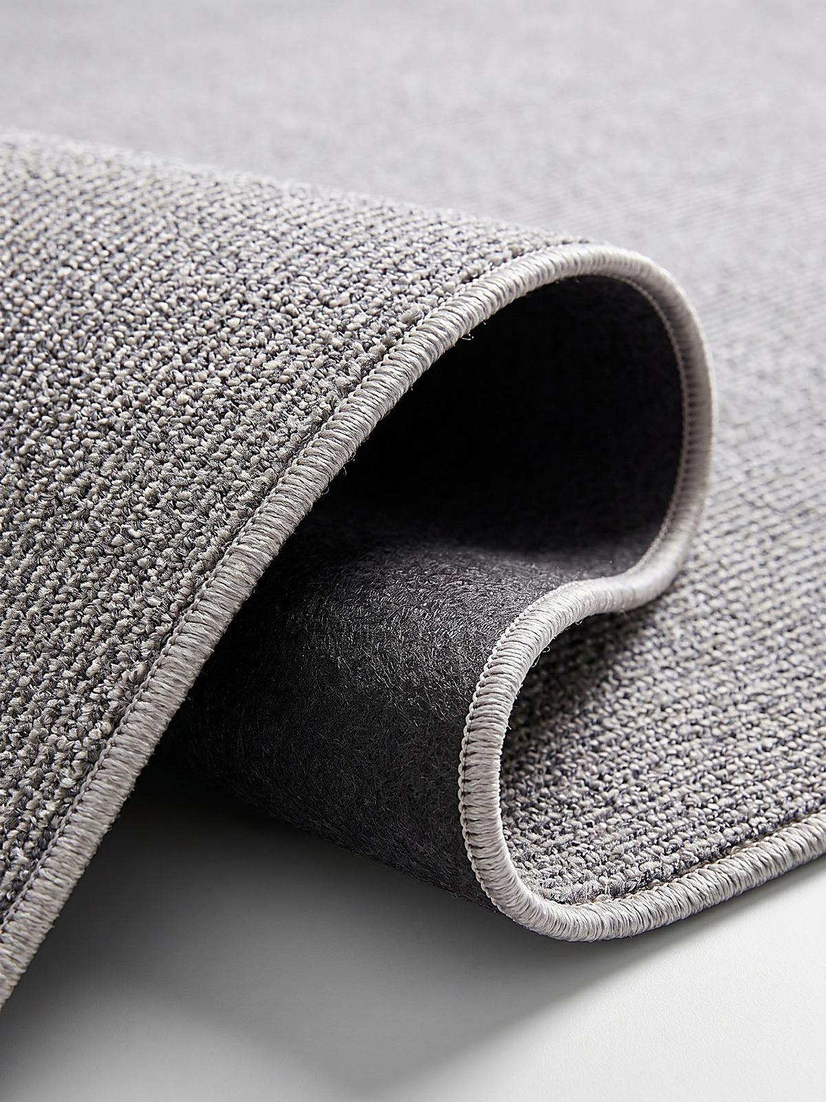 TEPPICH Niederflor Uni COLFOSCO Polypropylen Beige 133 x 133 cm - Grau, Textil (133/170cm) - KADIMA DESIGN