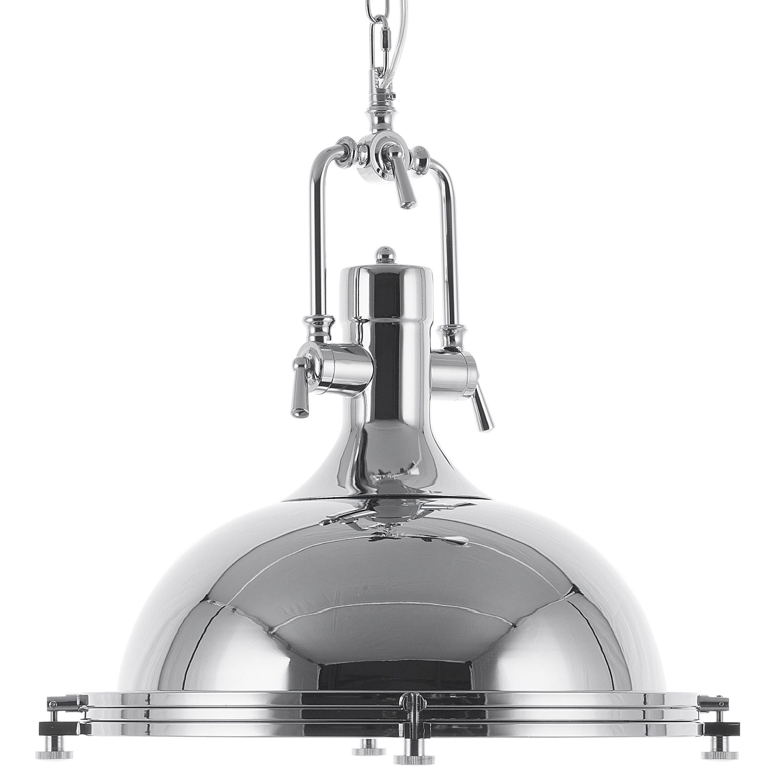 HÄNGELEUCHTE Ebron 38/38/94 cm - Silberfarben, Metall (38/38/94cm) - Beliani