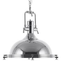 HÄNGELEUCHTE Ebron 38/38/94 cm - Silberfarben, Metall (38/38/94cm) - Beliani