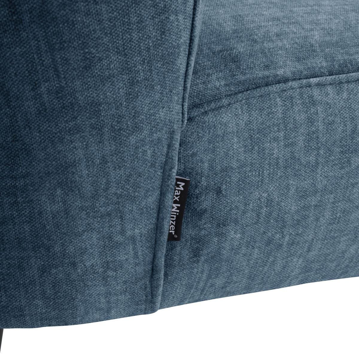 POLSTERSESSEL Kassi Samtvelours dunkelblau - Dunkelblau, Kunststoff (68/80/69cm) - 58aufmkessel