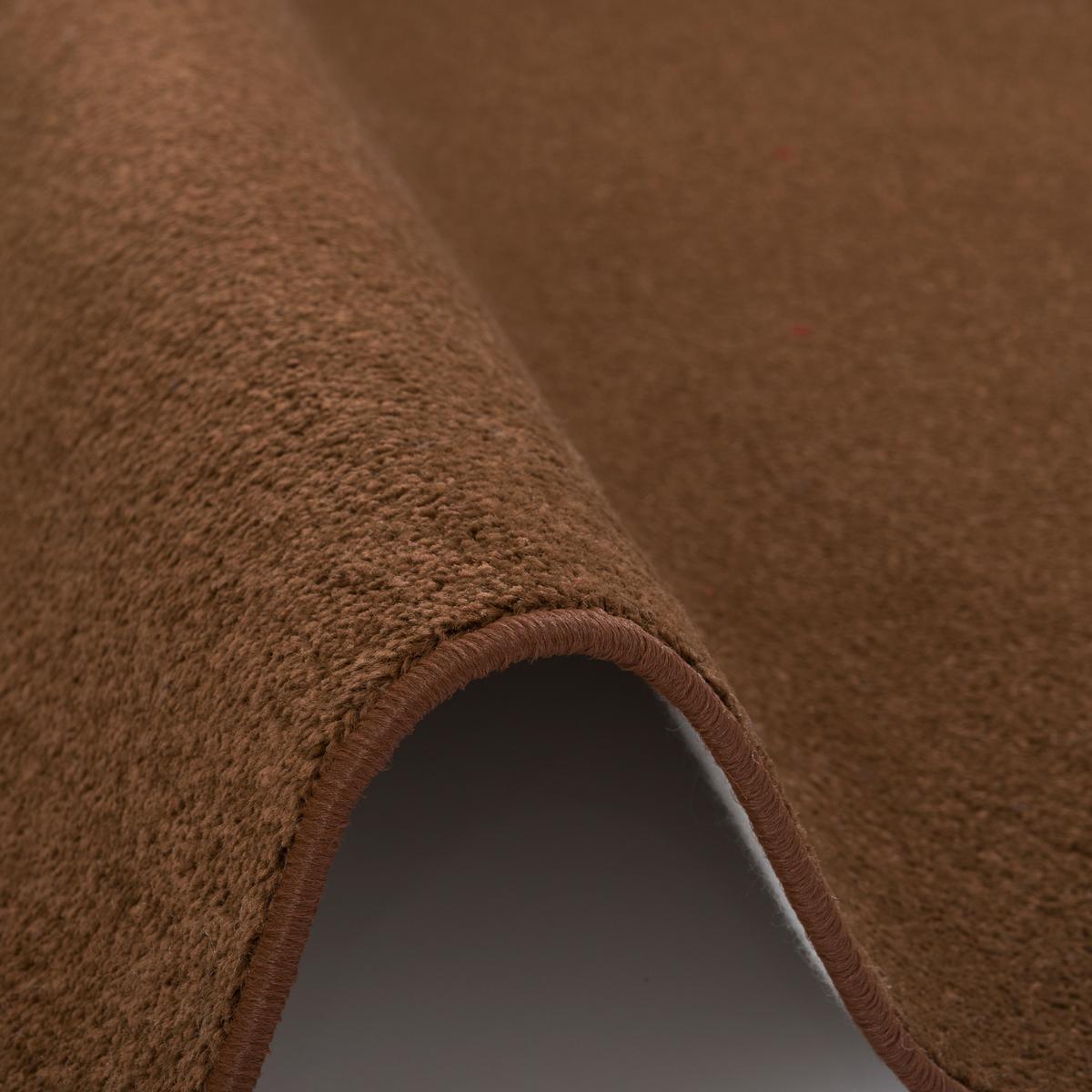 TREND VELOURS LÄUFER TEPPICH JOY - Braun, Textil (80/160cm) - Snapstyle