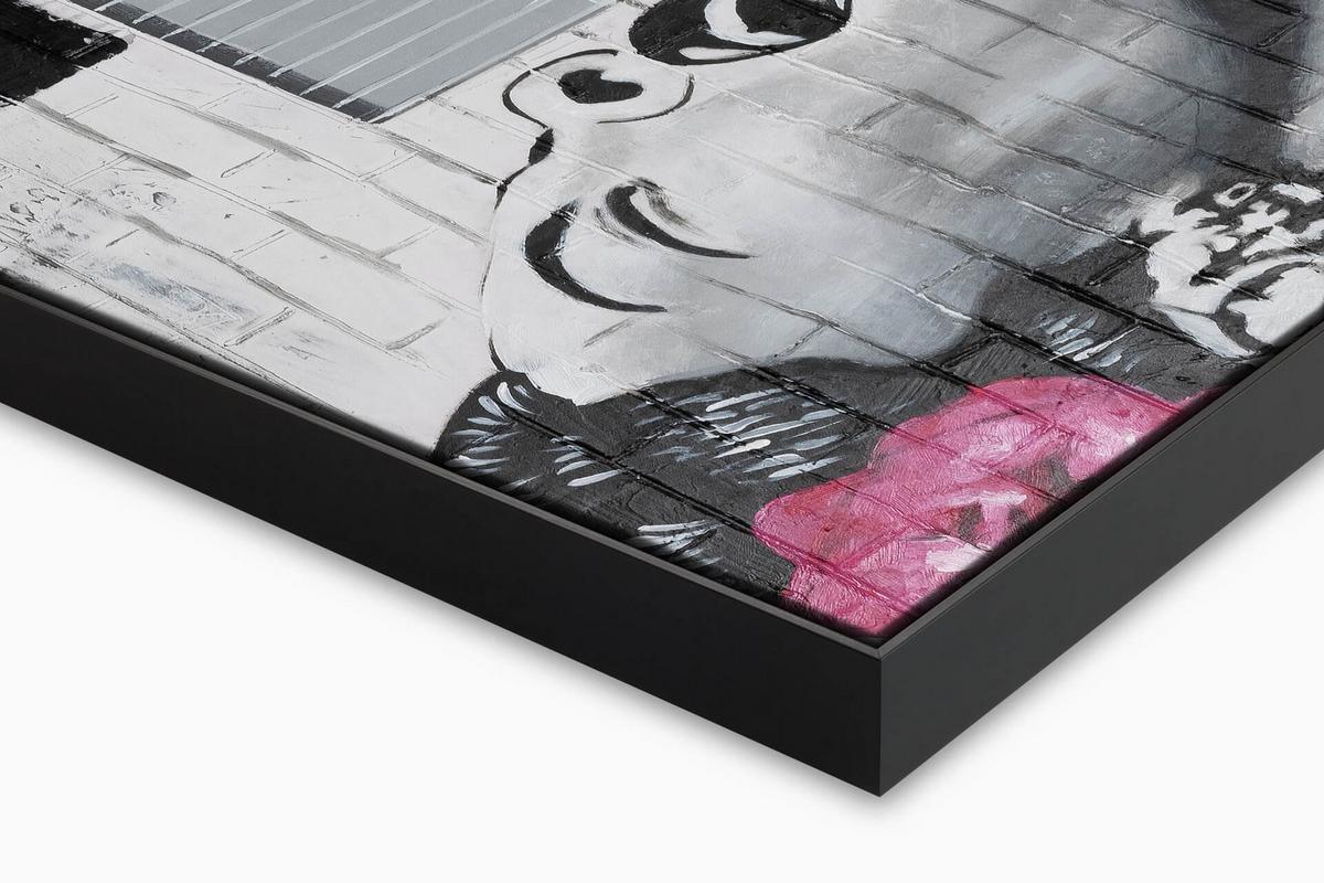 ACRYLBILD HANDGEMALT 120/60 cm - Pink, Holz/Textil (120/60cm) - KUNSTLOFT