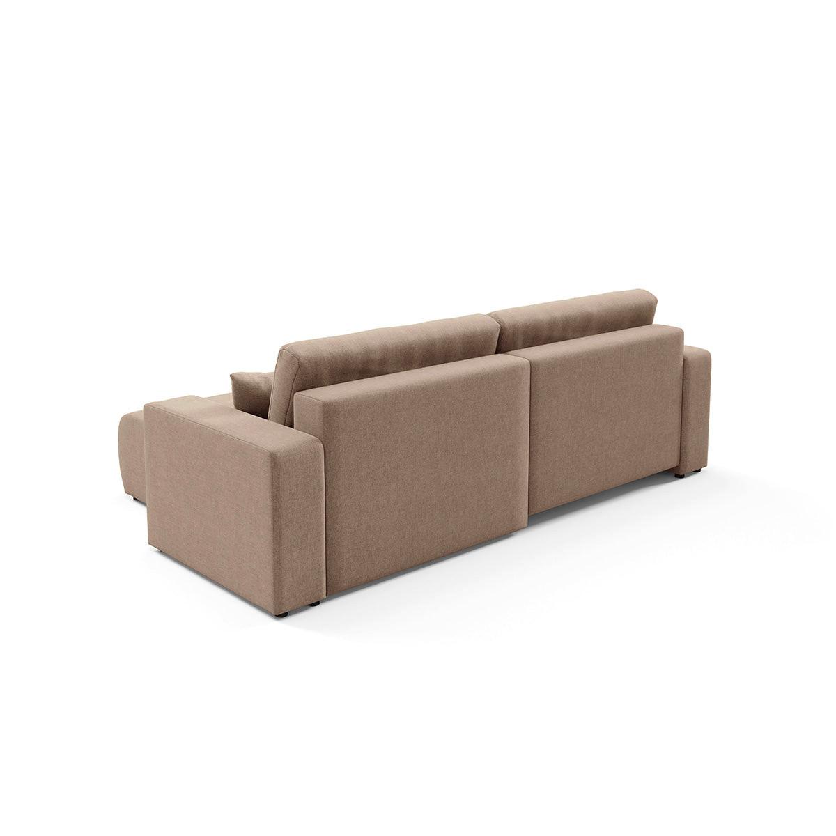 ECKSOFA Giulia 3 Sitzplätze Beige - Beige, Holz (244/149cm) - Petits-meubles