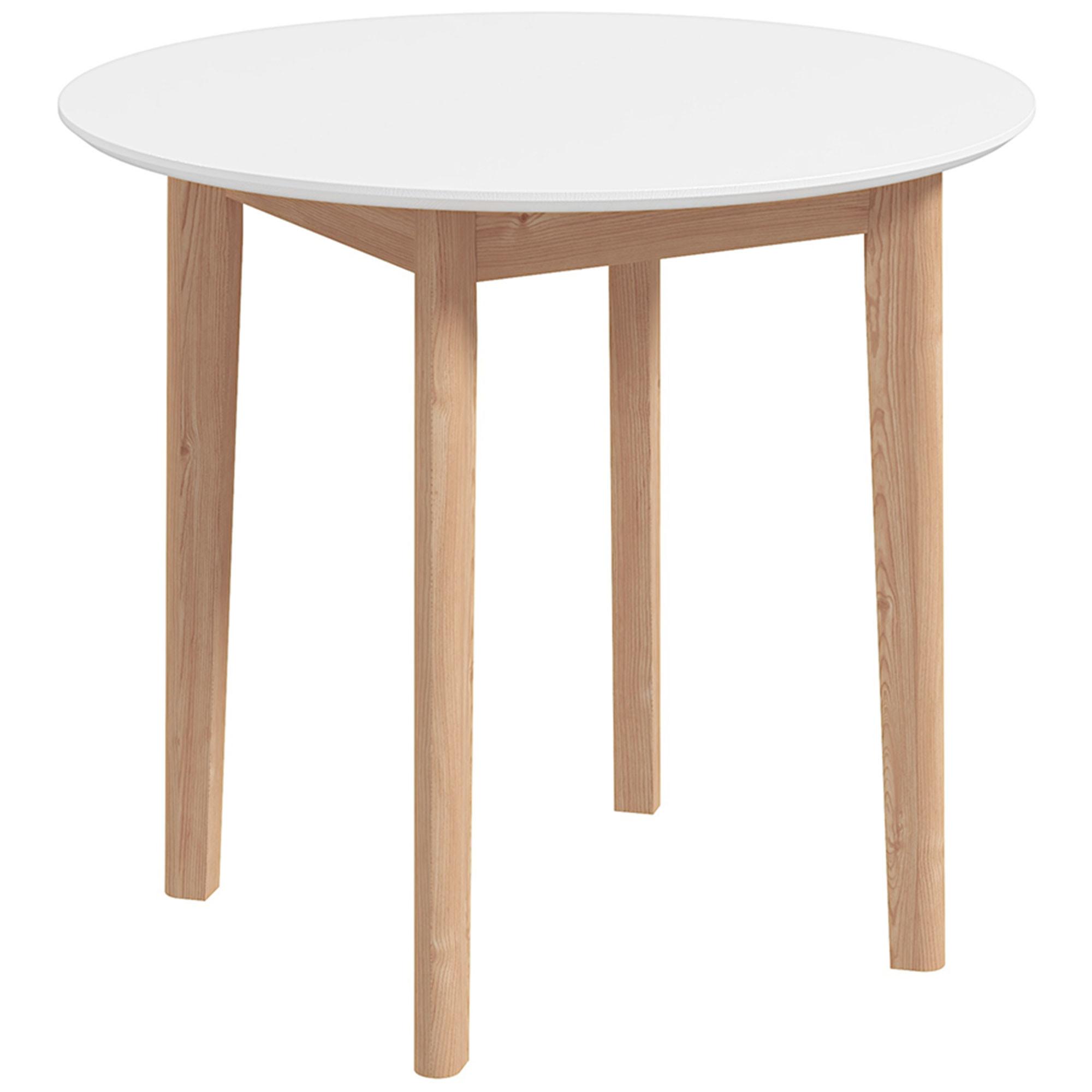 ESSTISCH, Kiefernholz, Weiß - Weiß, Holz (75/75/76cm) - HOMCOM